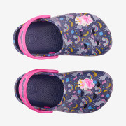 Detské nazúvaky clogsy modré Unicorn Little Frog Coqui