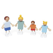 Drevený domček pre bábiky s rodinou a nábytkom Janod