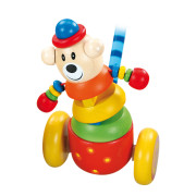 Jazdík medveď na tyči drevený 55 cm