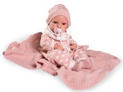 Realistická bábika bábätko s celovinylovým telom 42 cm Erika 50418 Antonio Juan