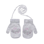 Palcové rukavičky so šnúrkou Princess 2–3 roky