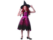 Kostým na karneval - čarodejnica, 120 - 130 cm