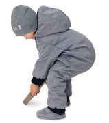 Rastúca softshellová kombinéza s fleecom Šedý melír Esito