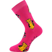 Ponožky detské froté Sibír 08 ABS s obrázkami dievčenské (3 páry)