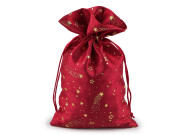 Vianočné darčekové vrecúško hviezdy 20x30 cm