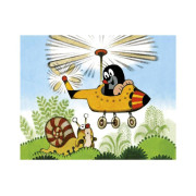 Kocky kubus Krtko a dopravné prostriedky drevo 20 ks