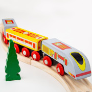 Rýchlik Eurostar + 3 koľaje Bigjigs Rail