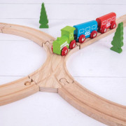 Spojená symetrická výhybka 2 ks Bigjigs Rail