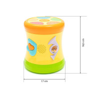 Obojstranný dynamický bubienok žltý Baby Mix