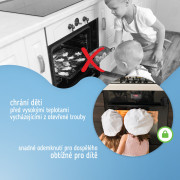 Bezpečnostný zámok na dvierka rúry, odolný voči teplu 1 ks Sipo