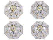 Chlapčenský priehľadný vystreľovací dáždnik auta