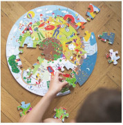 Bigjigs Toys Okrúhle podlahové puzzle Štyri ročné obdobia 50 dielikov