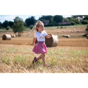 Sukňa kolová tm. staroružová lastovičky Little Angel