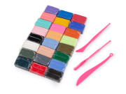 Modelovacia polymérová hmota sada 24 kusov