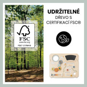 Aktivity centrum Play board na drevené stoličky Alpha+/Beta+/Arketa Hauck