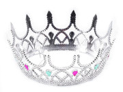 Kráľovská koruna karnevalová kráľovná strieborná