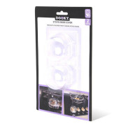 Krytky gombíkov sporáka 2 ks Transparent