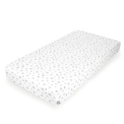 Prestieradlo 100% bavlna jersey 140 x 70 cm Grey stars