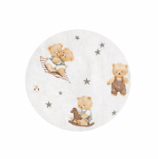 Obojstranné hniezdočko s vankúšikom boucle 50 x 80 cm Čarovný Méďa hnedý Baby Nellys