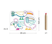 Kúzelné vyfarbovanie - Tukan a priatelia Djeco