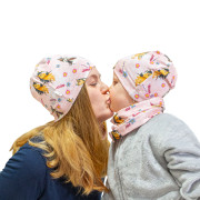 Bavlnený detský nákrčník Horse ružová Esito