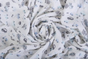 Mušelínové prestieradlo Dizajn s gumou 60 x 120 cm BabyMatex