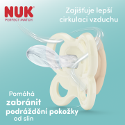 Cumlík Perfect Match Air Fox/Bear 0-2 m 2 ks box Nuk