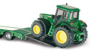 Ťahač s podvalníkom a traktormi John Deere Siku Farmer