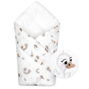 Dojčenská zavinovačka Klasik Kačiatko biela/béžová