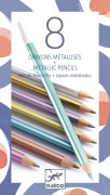 Súprava 8 pasteliek s metalickým efektom Djeco