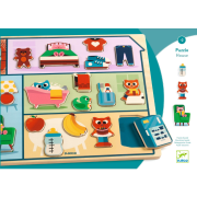 Vkladacie puzzle Domček Djeco