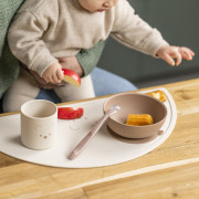 Set jedálenský silikónový 4 ks Nattou