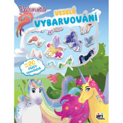 Veselé vyfarbovanie so super samolepkami Jednorožce