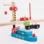 Kontajnerové prekladisko Bigjigs Rail