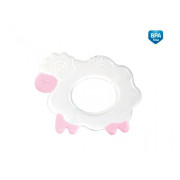 Silikónové hryzátko Ovečka ružová