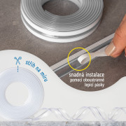 Ochranná páska na hrany transparentná 3 m Sipo