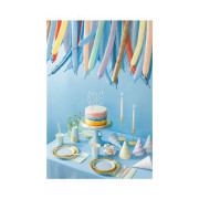 Sviečky tortové úzke špirály pastelové 8 ks