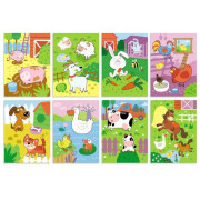 Kúzelné maľovanie vodou Farma 8 listov + štetec