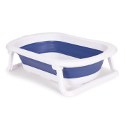 Detská skladacia vanička s odtokom modrá