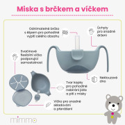 Miska so slamkou a viečkom 3v1 B.box