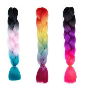 Pletený vrkôčik Jumbo 60 cm FunCo