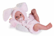 Realistická bábika bábätko s celovinylovým telom 42 cm Erika 50419 Antonio Juan