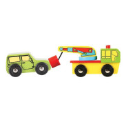 Drevené autodráhy sada áut Bigjigs Rail