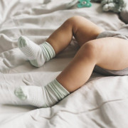 Detské ponožky Stay-on-Socks Mint Stripes veľ. 6-12 m 2 pary