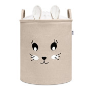 Kôš na hračky XL so šnúrkou, skladací bavlnený / 63 l Sipo