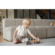 Kamión s autami - drevená skladačka 12 dielov Cubika