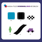 Magnetická stavebnica Downhill Duo 40 dielov