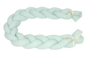 Mušelínový mantinel vrkoč 200 cm Babymatex – chránič do postieľky Mint