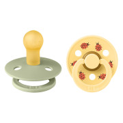 Colour Ladybug cumlíky z prírodného kaučuku 2 ks 0 - 6 m Bibs