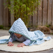 Mušelínová osuška Blenker s kapucňou 100x70 cm KipKep